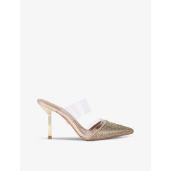 Carvela Passion crystal-embellished heeled woven mules