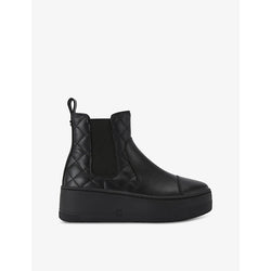 Womens Carvela Connected quilted-leather flatform Chelsea boots