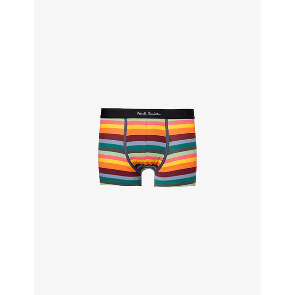 Paul Smith Striped stretch-organic cotton trunks