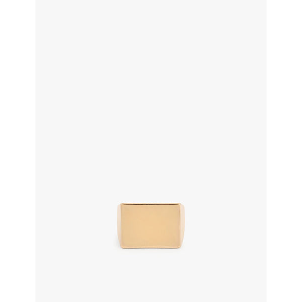 Dries Van Noten Square Chevallier brass ring