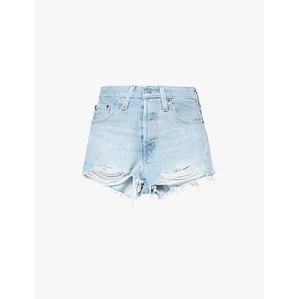 Levis 501 Original slim-fit straight-leg high-rise denim shorts