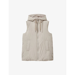  Reiss Farley relaxed-fit zip-up hooded shell gilet