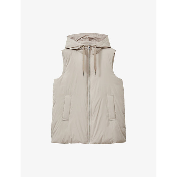  Reiss Farley relaxed-fit zip-up hooded shell gilet