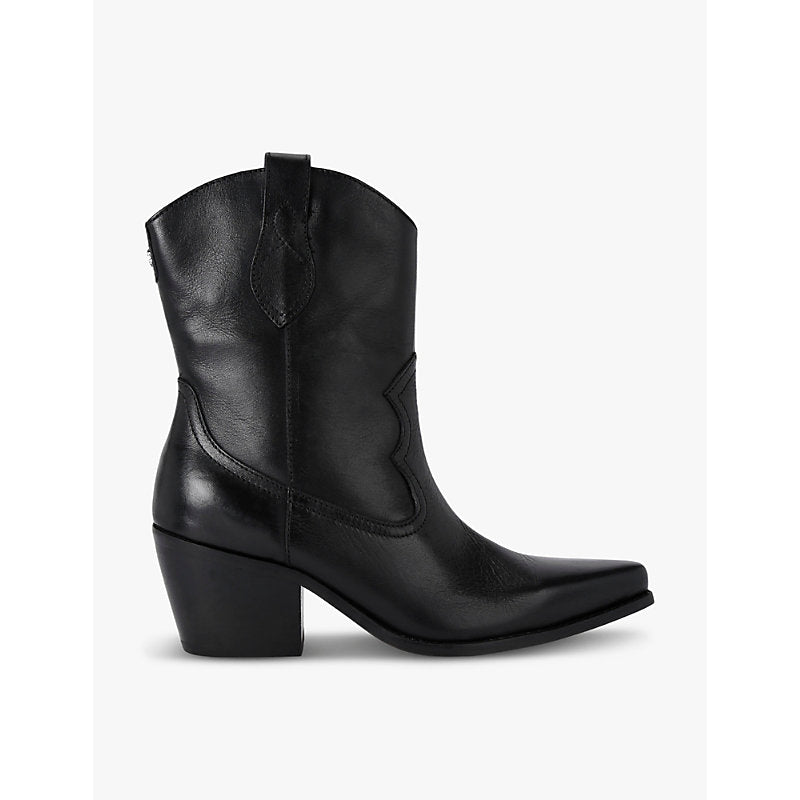  Carvela Maven Western heeled leather calf boots