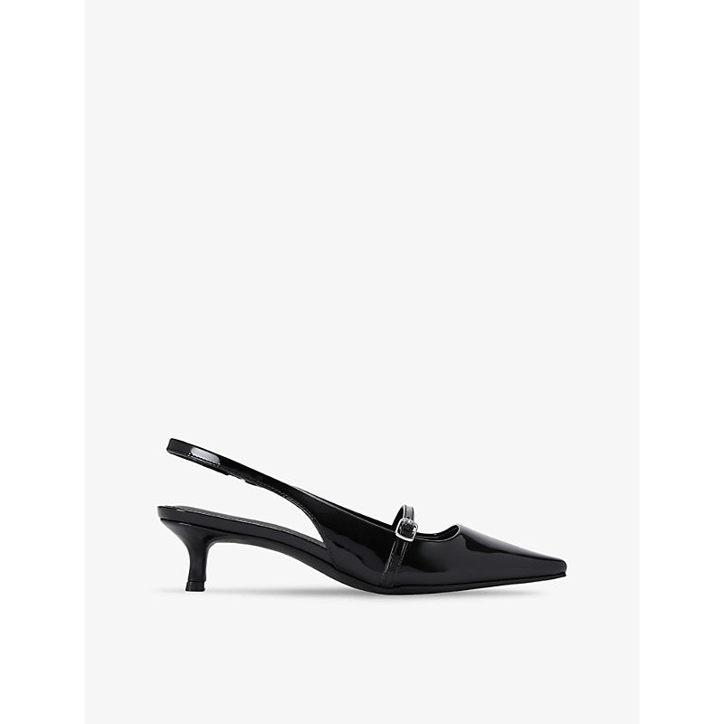  Kg Kurt Geiger Former pointed-toe patent-leather courts