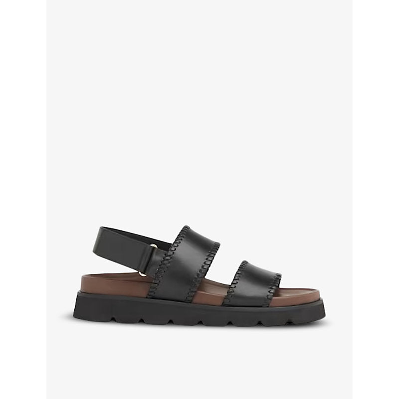 Whistles Ruben whipstitch leather sandals