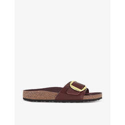 Birkenstock Madrid oversized-buckle flat leather sandals