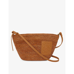  Loewe Slit Pochette raffia cross-body bag