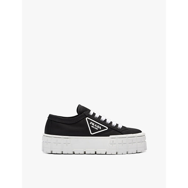 Prada Double Wheel recycled-nylon low-top trainers