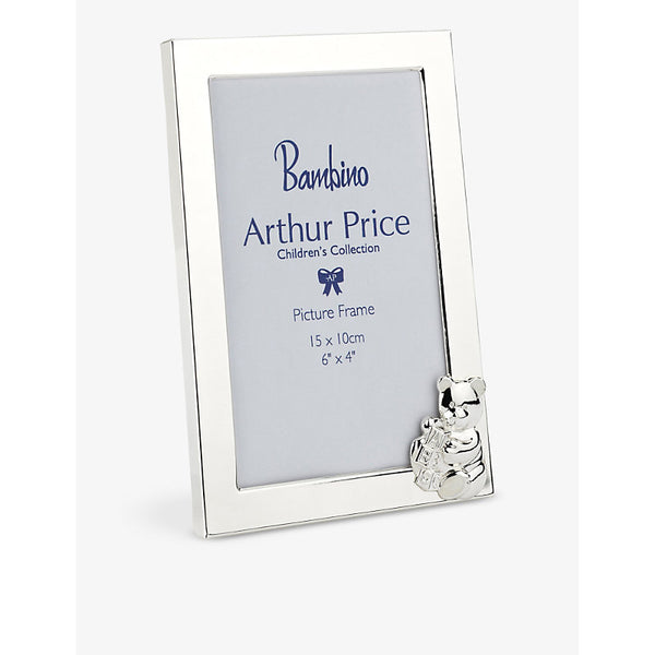 Arthur Price Teddy bear silver-plated frame 6' x 4' aperture size | LYBSTORE