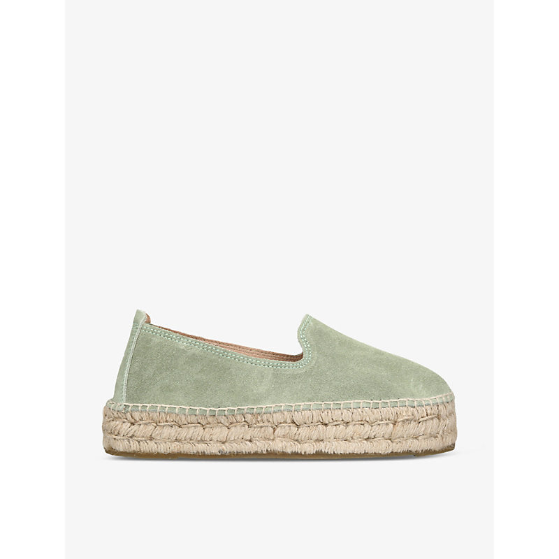 Manebi Hamptons double-sole flat suede espadrilles