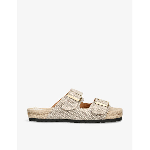  Manebi La Havana double-buckle flat hemp sandals