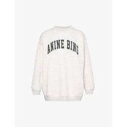  Anine Bing Tyler logo-print cotton-blend sweatshirt