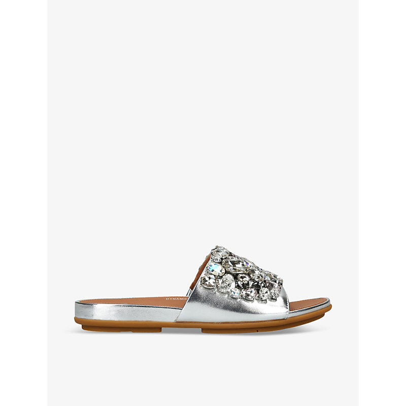 Fitflop Gracie jewel-embellished leather sandals