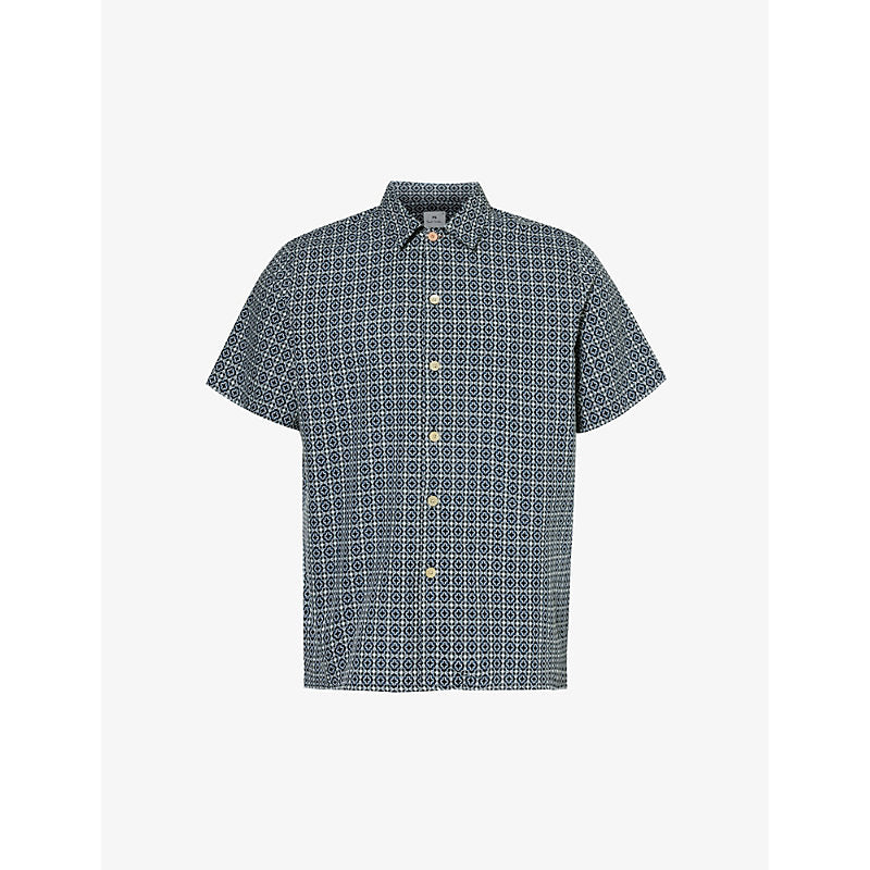  Ps By Paul Smith Repeat Cheque regular-fit cotton shirt