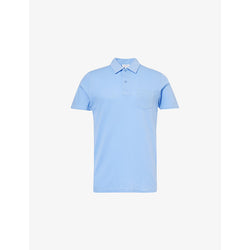  Sunspel Riviera patch-pocket short-sleeve cotton polo shirt