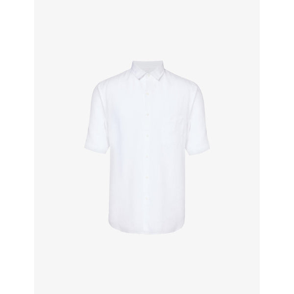  Sunspel Short-sleeved regular-fit linen shirt