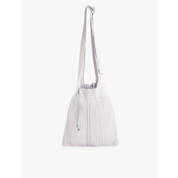  Pleats Please Issey Miyake Pleated knitted shoulder bag