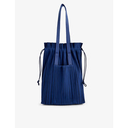  Pleats Please Issey Miyake Pleated woven tote bag