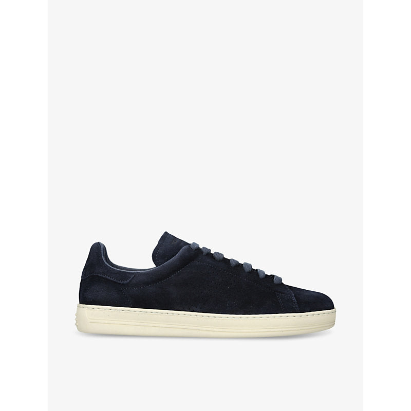 Tom Ford Warwick logo-embossed suede low-top trainers | Tom Ford