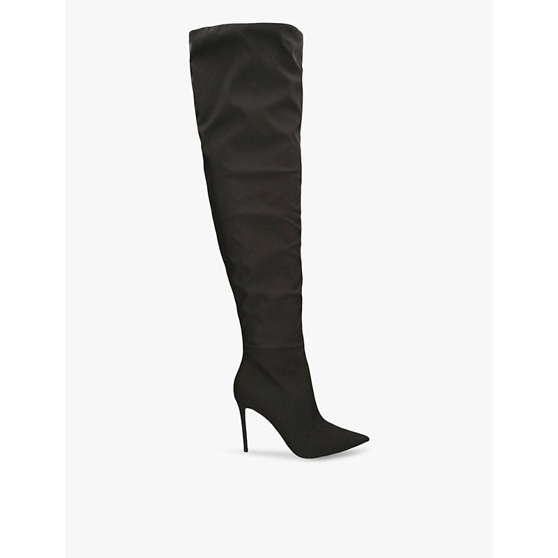 Steve Madden Epic stiletto-heel faux-leather over-the-knee boots | Steve Madden