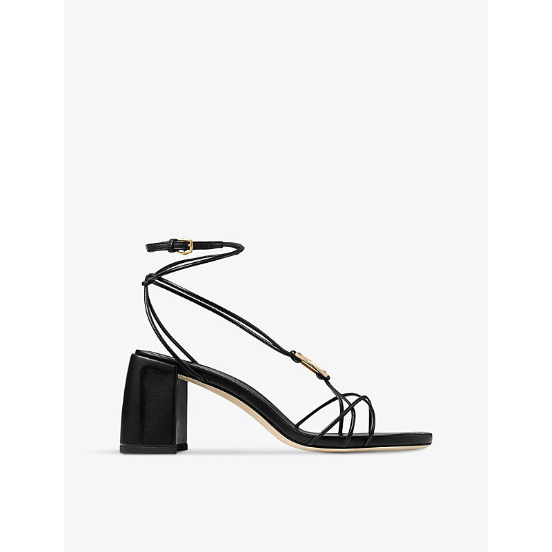 Jimmy Choo Onyxia 70 leather heeled sandals