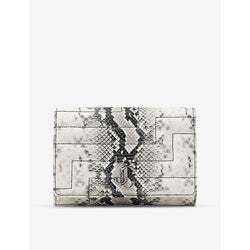 Jimmy Choo Avenue leather clutch bag | LYBSTORE