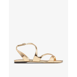 Jimmy Choo Ayla liquid-gold leather sandals