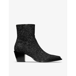 Jimmy Choo Cece 60 glittered heeled ankle boots