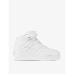 Jimmy Choo Del Mar logo-embellished leather high-top trainers