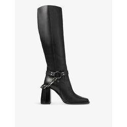 Jimmy Choo Isabelle block-heel leather knee-high boots