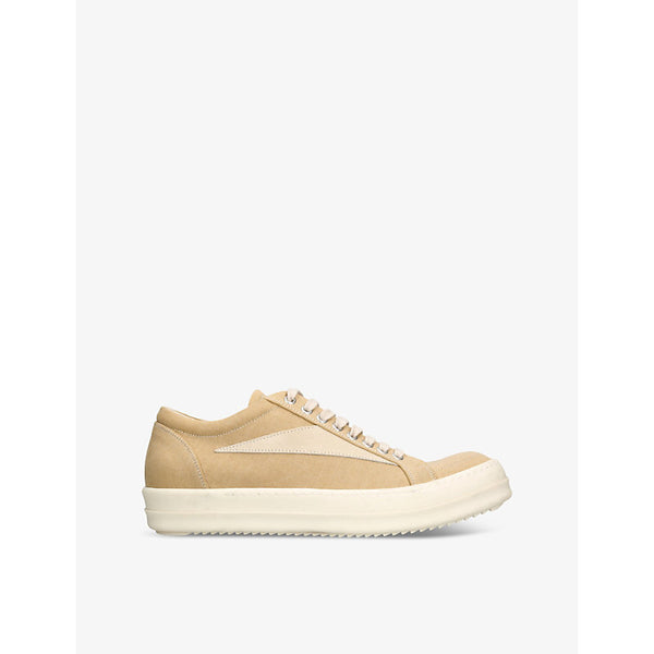 Drkshdw Vintage suede-trim canvas low-top trainers | Drkshdw