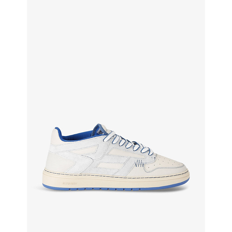  Represent Reptor contrast-panel leather low-top trainers