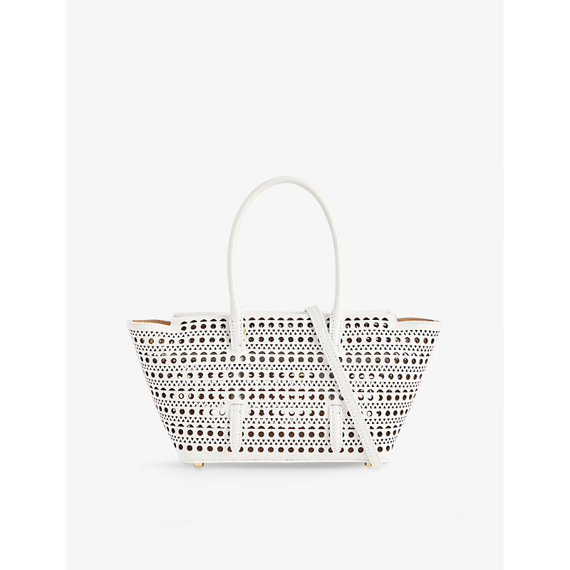  Alaia Neo Mina 20 leather top-handle bag