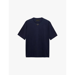  Prada Short-sleeved logo-tab cotton-jersey T-shirt