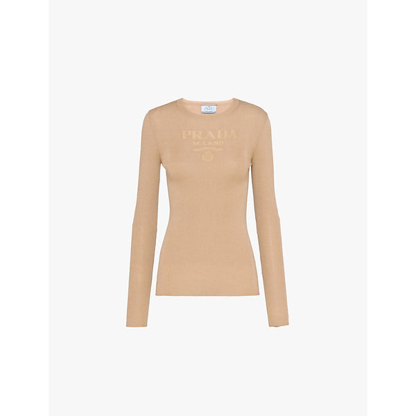  Prada Superfine crew-neck wool knitted jumper