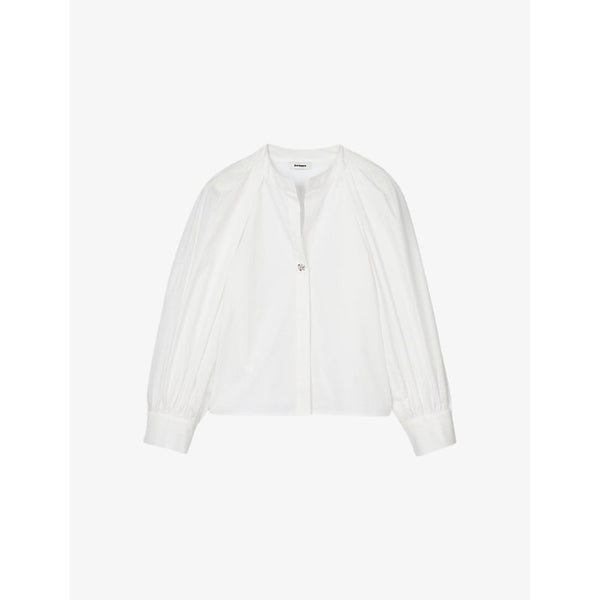 Sandro Full-sleeve round-neck cotton shirt