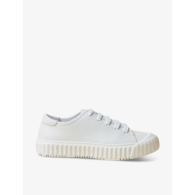 Claudie Pierlot Tread-sole leather low-top trainers