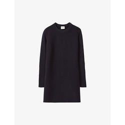 Claudie Pierlot Flowy tie-neck woven mini dress