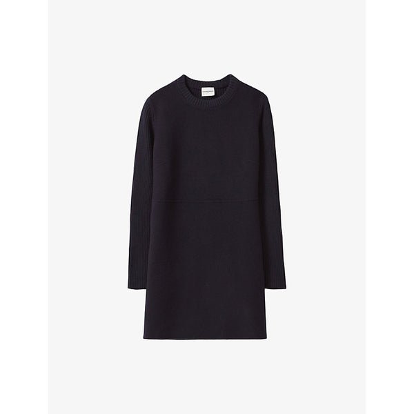 Claudie Pierlot Flowy tie-neck woven mini dress | CLAUDIE PIERLOT