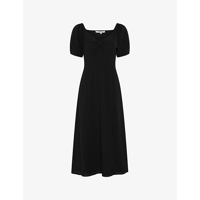  Omnes London bow-embellished cotton-blend dress