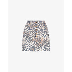  Omnes Nancy leopard-print organic-cotton mini skirt