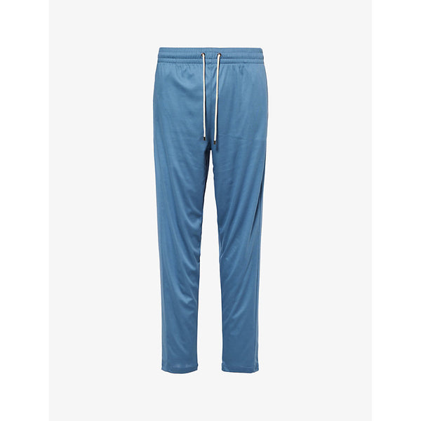  Zimmerli High-rise tapered-leg cotton-jersey pyjama bottoms