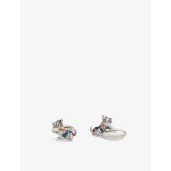  Paul Smith Dog stripe-pattern metal cufflinks