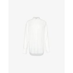  Toteme Semi-sheer oversized organic-cotton blend shirt