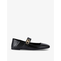  Valentino Garavani VLogo Locker leather Mary Jane flats