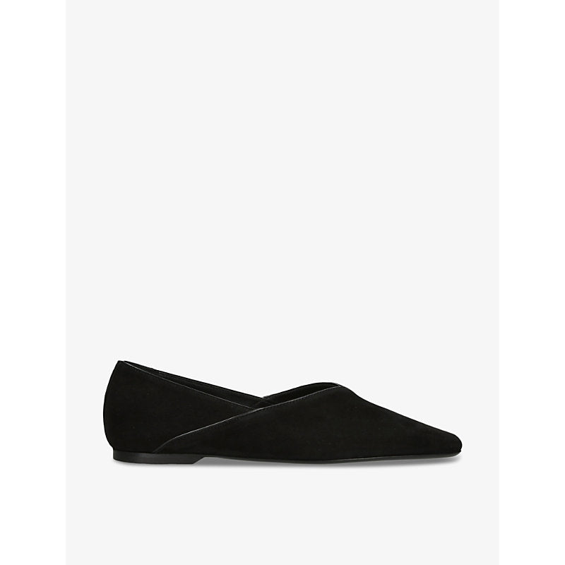  Toteme Everyday suede and patent-leather flats