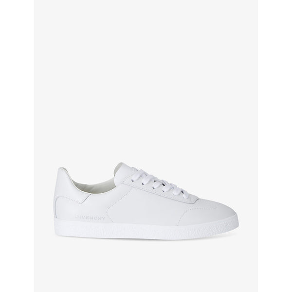 Givenchy Town logo-print leather low-top trainers