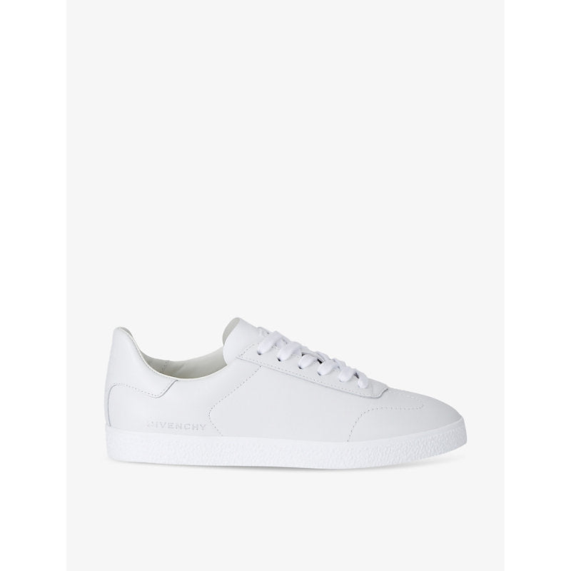 Givenchy Town logo-print leather low-top trainers