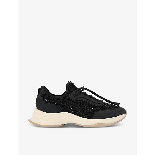 Kg Kurt Geiger Kelsie gem-embellished knitted low-top trainers